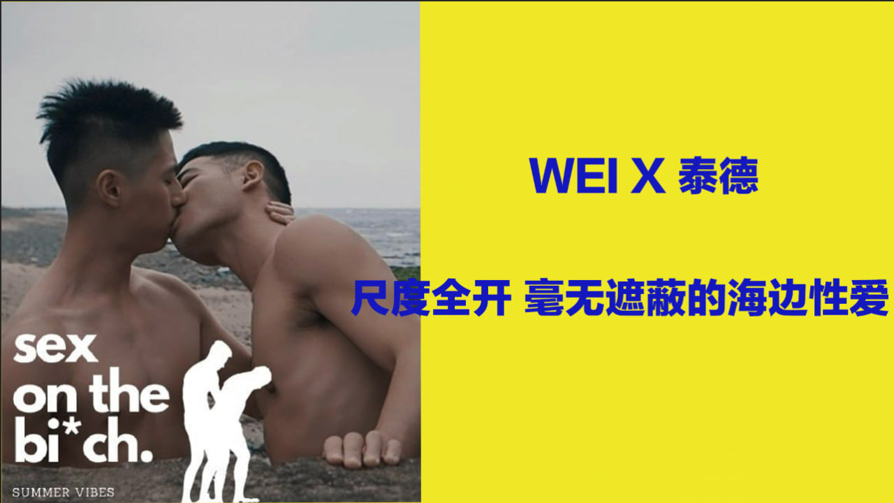 【最新原创】Wei x 泰德  尺度全開  毫無遮蔽的海边性愛